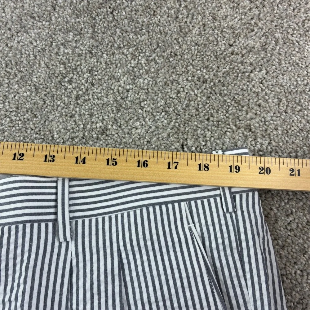 Paul‎ Fredrick Seersucker Pants Mens 40 Black White Striped Wedding Dapper New